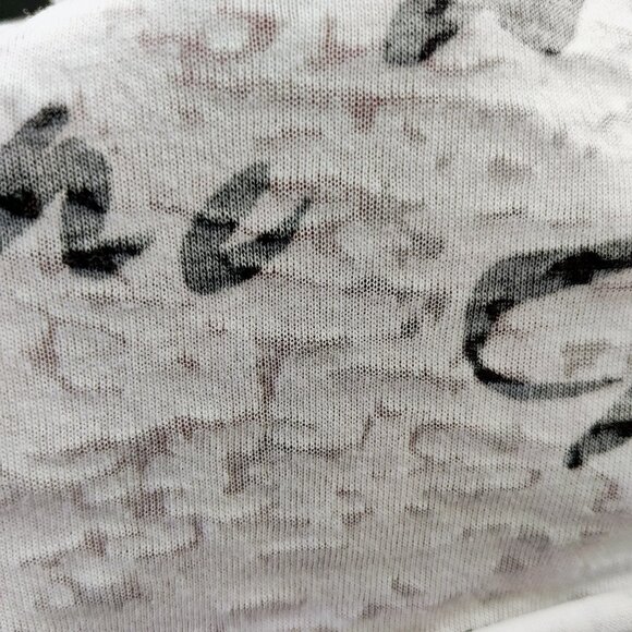 Armani Exchange Women's Small Sheer Top with Beaded Logo Y2K - Picture 8 of 8